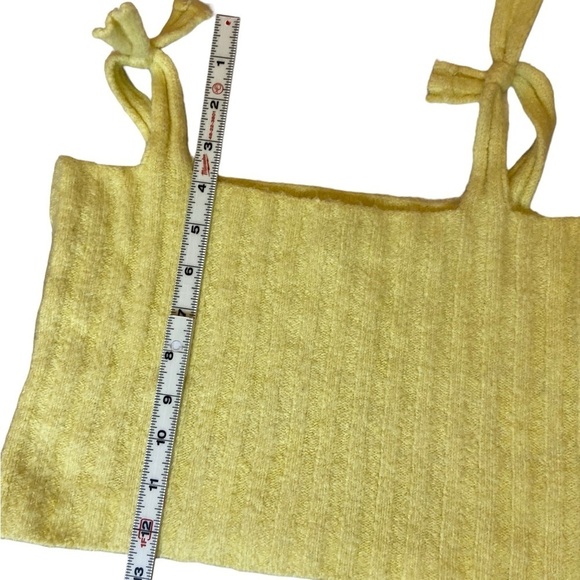 🤍 Hazel Moon Yellow Crop Top Tank XS - Picture 10 of 14